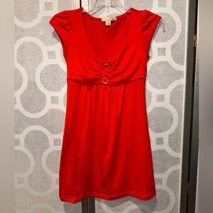 Women's red dress